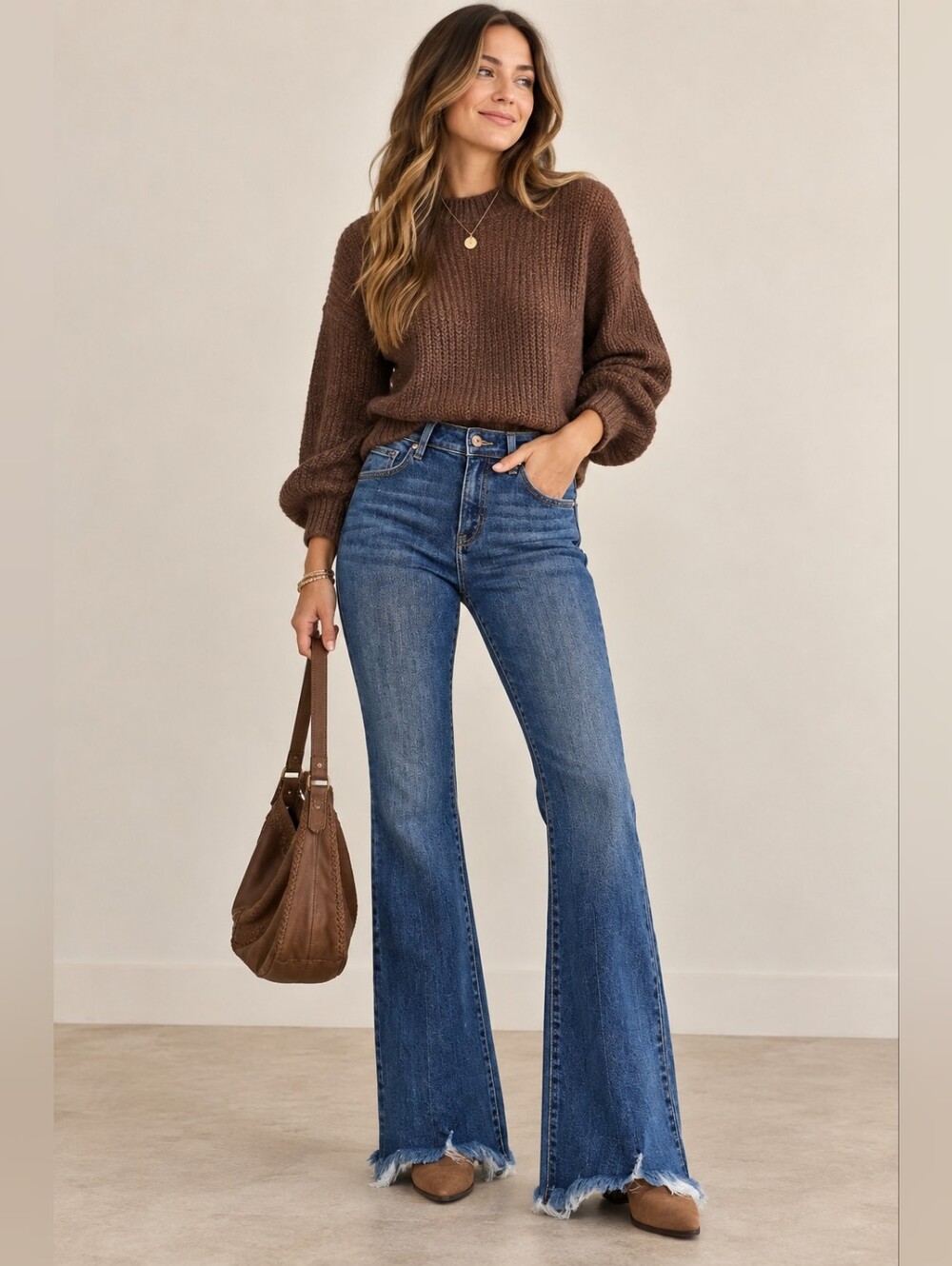 RISEN Women's Flare Jeans Frayed Shredded Hems Dark Stretch Retail Various NEW